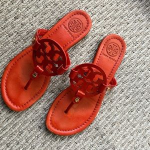 Tory Burch Leather Flip Flops Sandals